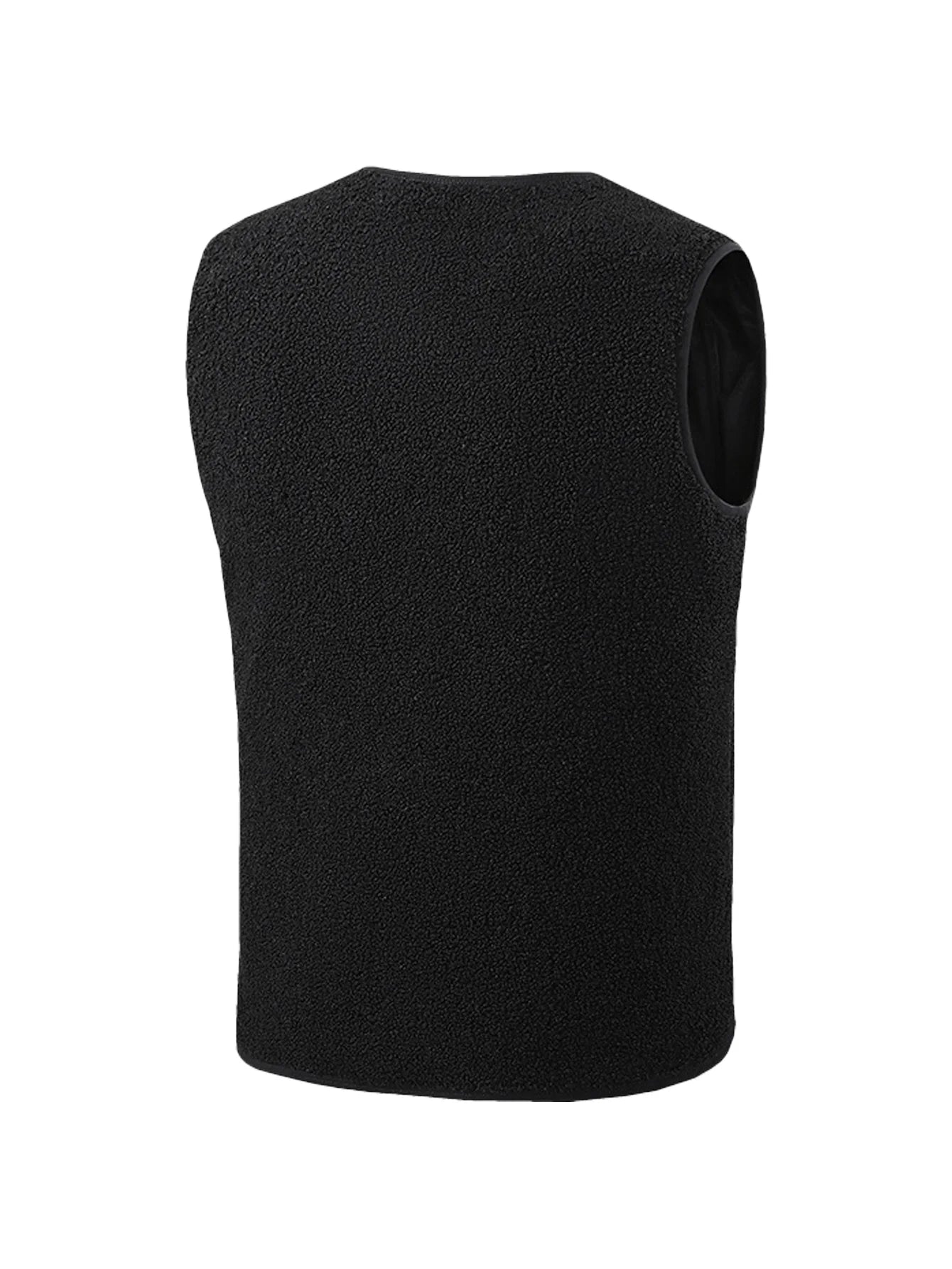 16 Areas Heated Vest Teddy Velvet V-neck for Men Women USB Electric Temperature Control Vest 3-speed Adjustable Heating Jacket