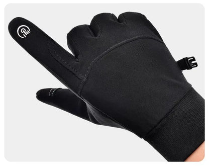 Thermal Touchscreen Cycling Gloves Windproof  Water-Resistant Winter Bike Gloves with Anti-Slip Grip