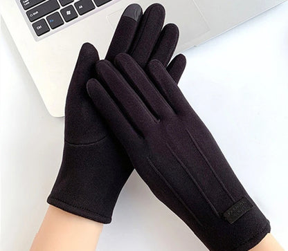 1 Pair Thermal Touchscreen Gloves for Men Women Winter Warm Fleece Lined Windproof Cold Weather Outdoor Cycling Driving Sports