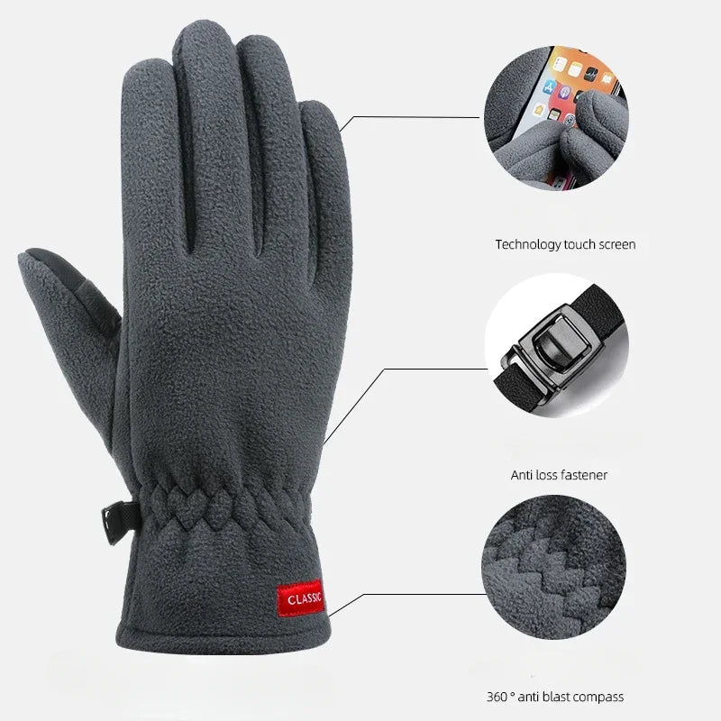 Waterproof Thermal Touch Screen Winter Gloves Thermal Windproof Warm Gloves Cold Weather Running Sports Hiking Ski Gloves