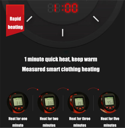 Heated Vest for Men and Women, USB Heated Jacket, Sportswear, Coat, Outdoor, Hunting, New, 9 Areas, 4XL, Winter