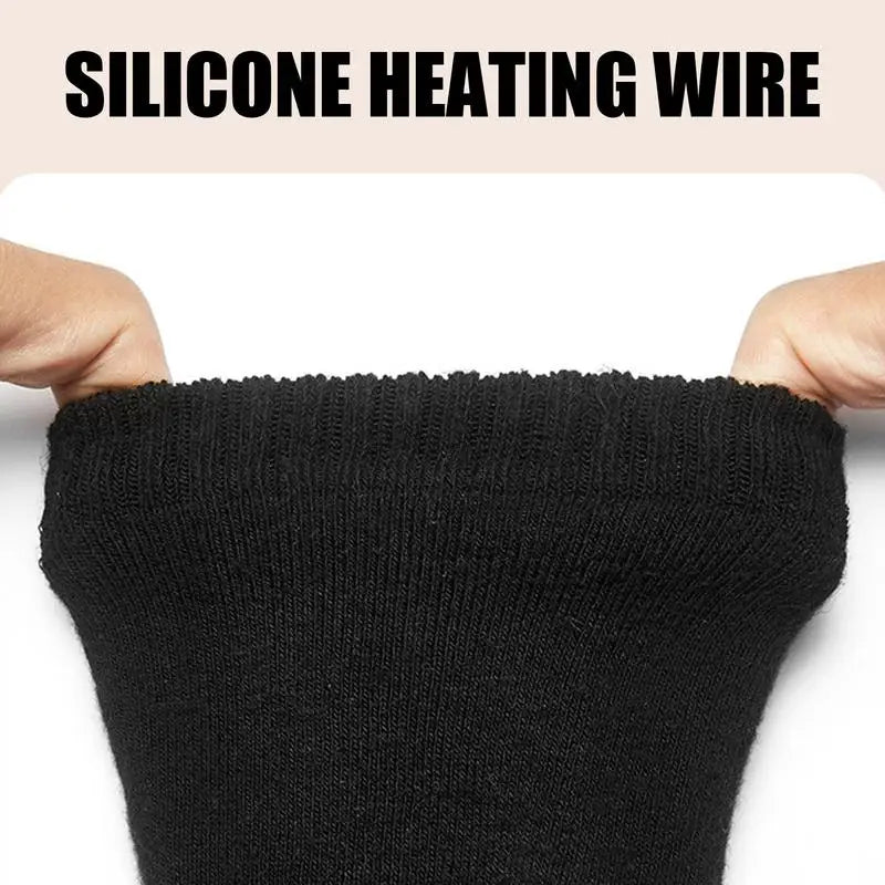 USB Rechargeable Heated Socks Constant Temperature Fever Electric Heated Socks Thickened Sport Foot Warmer Electric Heating Sock
