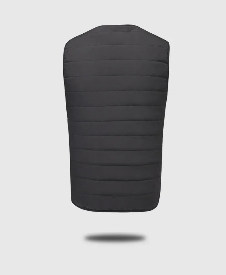 Heated Vest for Men Women 12-Zone Smart Electric Heating Vest USB Rechargeable Thermal Fleece Lined Winter Warm Vest Outdoor