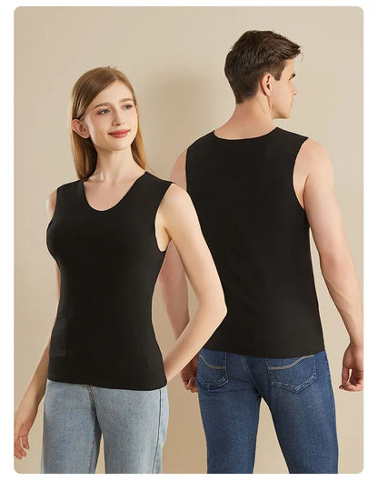 Heated Jacket Men Women Warm Seamless Vest USB Self Heating Jacket Ski Camping Hiking Heated suede Winter Clothes Washed