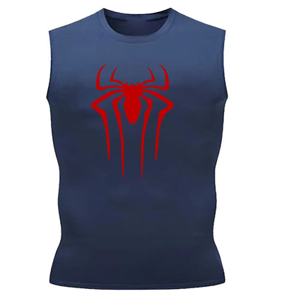 Compression Tank Top Men Gym Shirt Sleeveless Quick Dry Solid Sportswear Male Fitness Bodybuilding Vest Workout Muscle Top