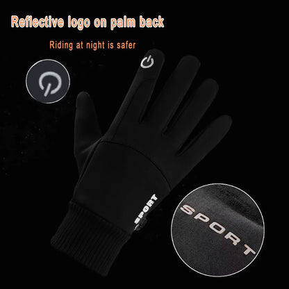 Touch Screen Waterproof Thermal Sport  Gloves Women Men Cycling Gloves ，Perfect for Running, Driving, Hiking, Walking, Working