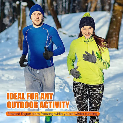 Touch Screen Waterproof Thermal Sport  Gloves Women Men Cycling Gloves ，Perfect for Running, Driving, Hiking, Walking, Working