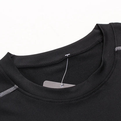 Men Thermal Underwear Thermal Shirt Tops Fleece Undershirt Round Neck t-Shirt Inner Wear Compression Shirts Winter Man Clothes