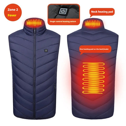USB Heated Vest for Men and Women 2-Zone Heating Electric Warm Vest Lightweight Thermal Heated Jacket Smart Heating Winter Work