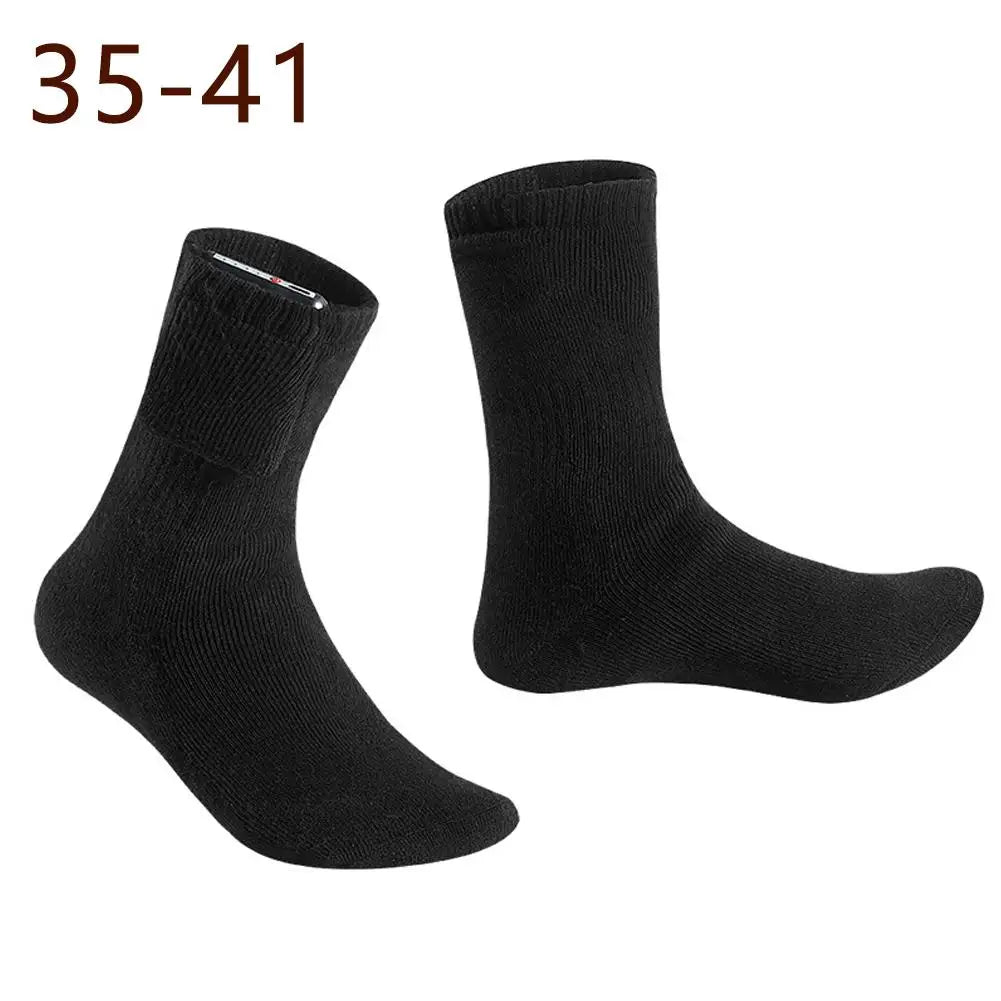USB Heated Socks (Battery Not Included) - Full Foot Heating Warm Socks, Winter Skiing Outdoor Sports Thermal Electric Heat Socks