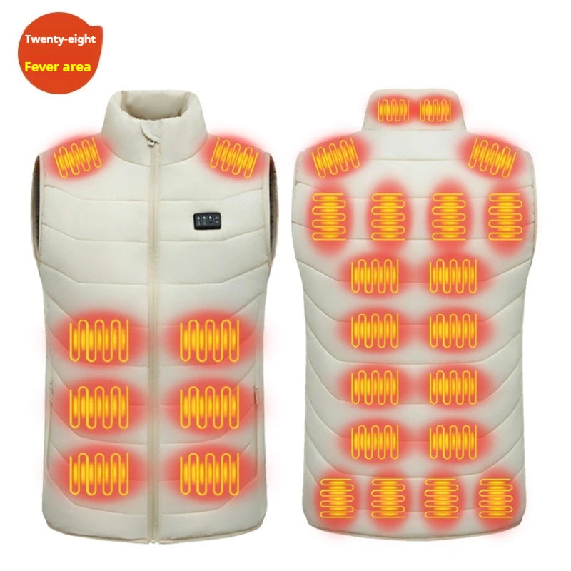 USB Heated Vest for Men and Women 2-Zone Heating Electric Warm Vest Lightweight Thermal Heated Jacket Smart Heating Winter Work