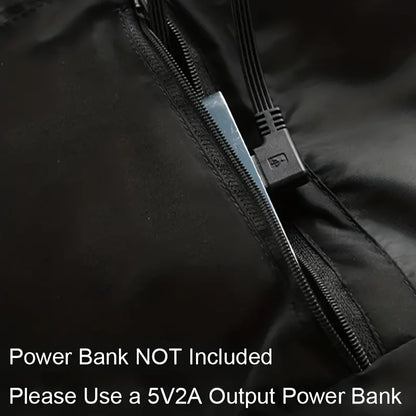 Electric Heated Vest with Carbon Fiber Heating, Full-Body USB Constant Temperature Vest for Men and Women, Heated Cotton Vest, 4 Heating Zones, Can Be Seen Clearly, Keep Warm This Winter (Battery or Power Bank Not Included)