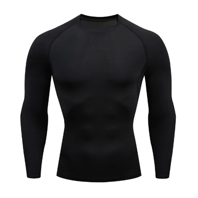 2025 Compression T Shirt Men Summer Sportswear Running T-shirt Elastic Quick Dry Sport Tops Tee Athletic Gym Workout Shirts Men
