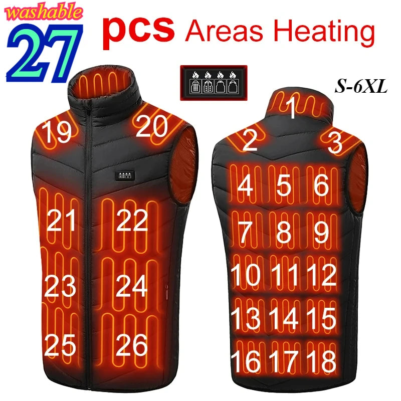 21 Heated Vest Electric Heated Jackets Men&