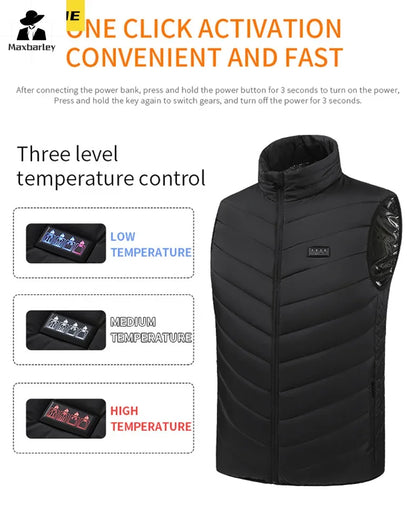 21 Heated Vest Electric Heated Jackets Men&