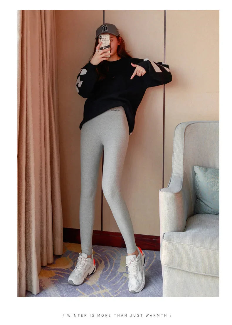 Winter Warm Leggings Women Sexy High Stretch Tight Leggings Casual High Waisted Thermal Pants Thick Leggings Sexy Girl  Fitness
