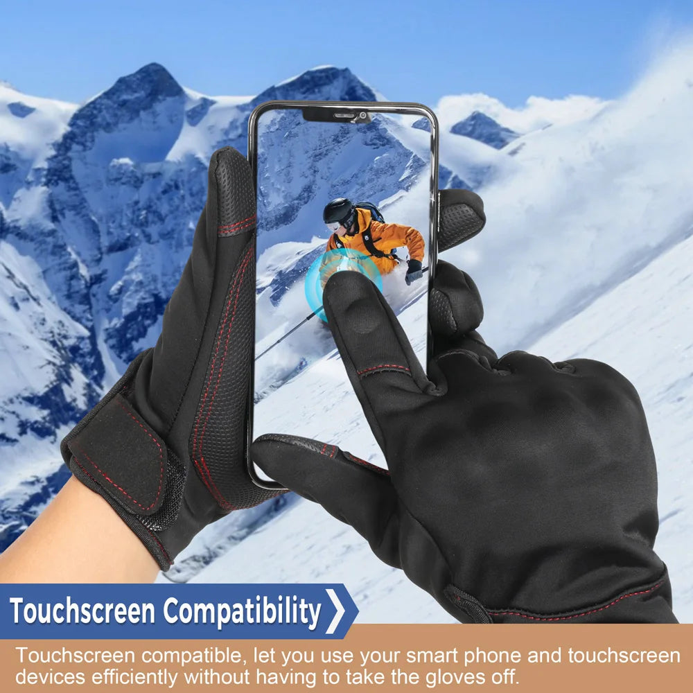 Touch Screen Winter Thermal Gloves Winter Sports Outdoor Hiking Camping Hunting Cycling Work Windproof Non-slip Protective Gear