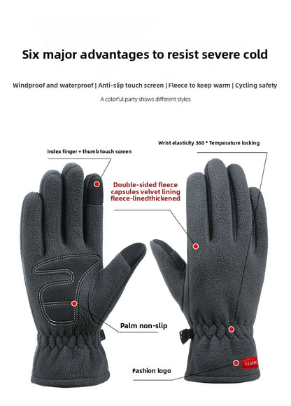 Waterproof Thermal Touch Screen Winter Gloves Thermal Windproof Warm Gloves Cold Weather Running Sports Hiking Ski Gloves