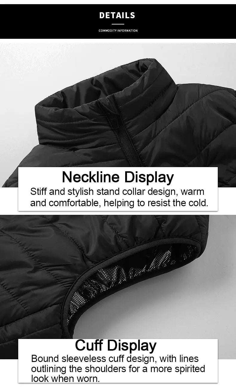 Heated Vest USB-C Electric Heated Vest Heating Jacket Winter Vests for Outdoor Motorcycle Camping Fishing Skiing Oversized 8XL