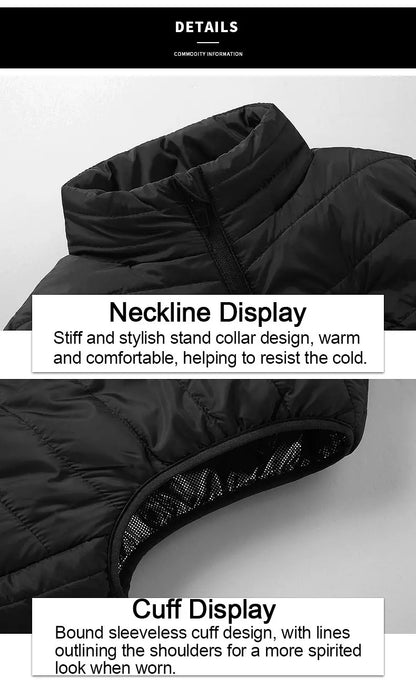 Heated Vest USB-C Electric Heated Vest Heating Jacket Winter Vests for Outdoor Motorcycle Camping Fishing Skiing Oversized 8XL