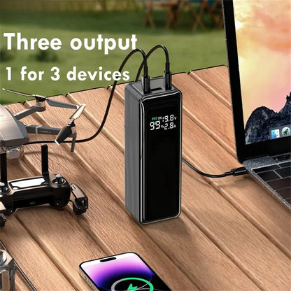 Large Capacity 100W Power Bank Portable 27000mAh Fast Charger External Spare Battery Powerful Powerbank For laptop iPhone Xiaomi
