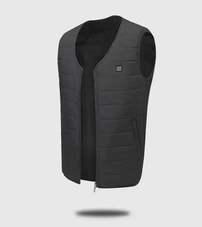 Heated Vest for Men Women 12-Zone Smart Electric Heating Vest USB Rechargeable Thermal Fleece Lined Winter Warm Vest Outdoor