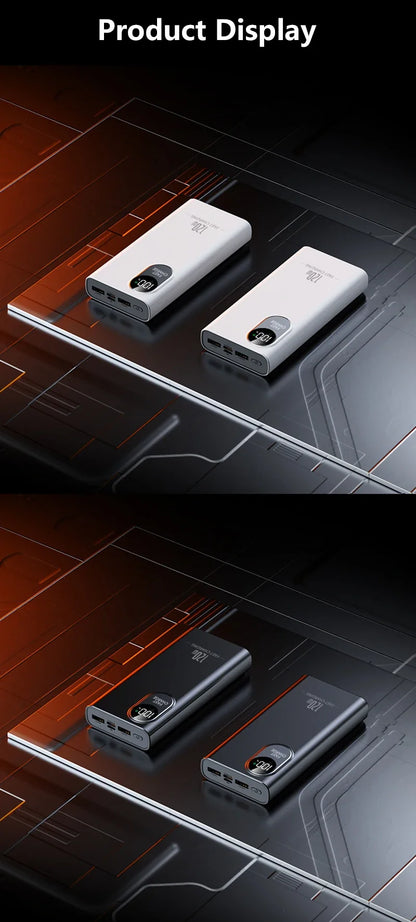 2026NEW Power Bank 500000mAh Large Capacity 120W Super Fast Charging With Portable Digital Display Supply For Various Phones