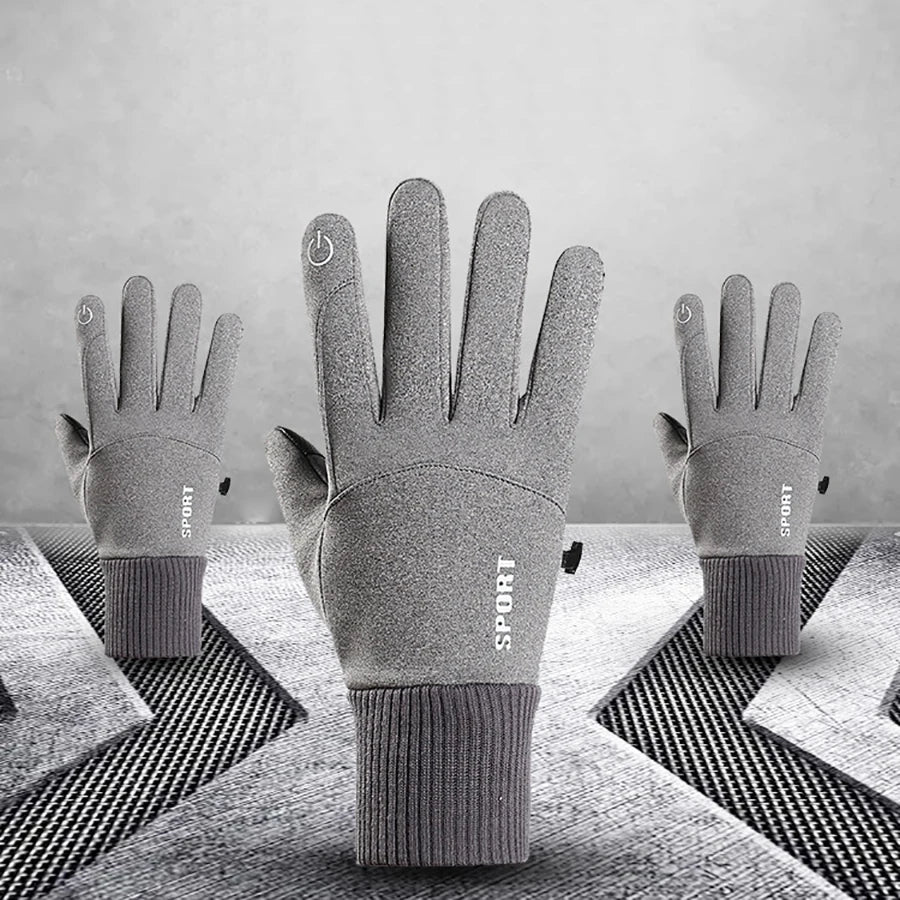 Touch Screen Waterproof Thermal Sport  Gloves Women Men Cycling Gloves ，Perfect for Running, Driving, Hiking, Walking, Working