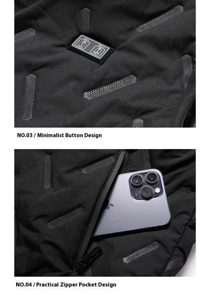 2025 New Heated Vest for Men 9 Heating Zones Dual Control Electric Warming Vest USB Smart Heating Waistcoat Ladies&