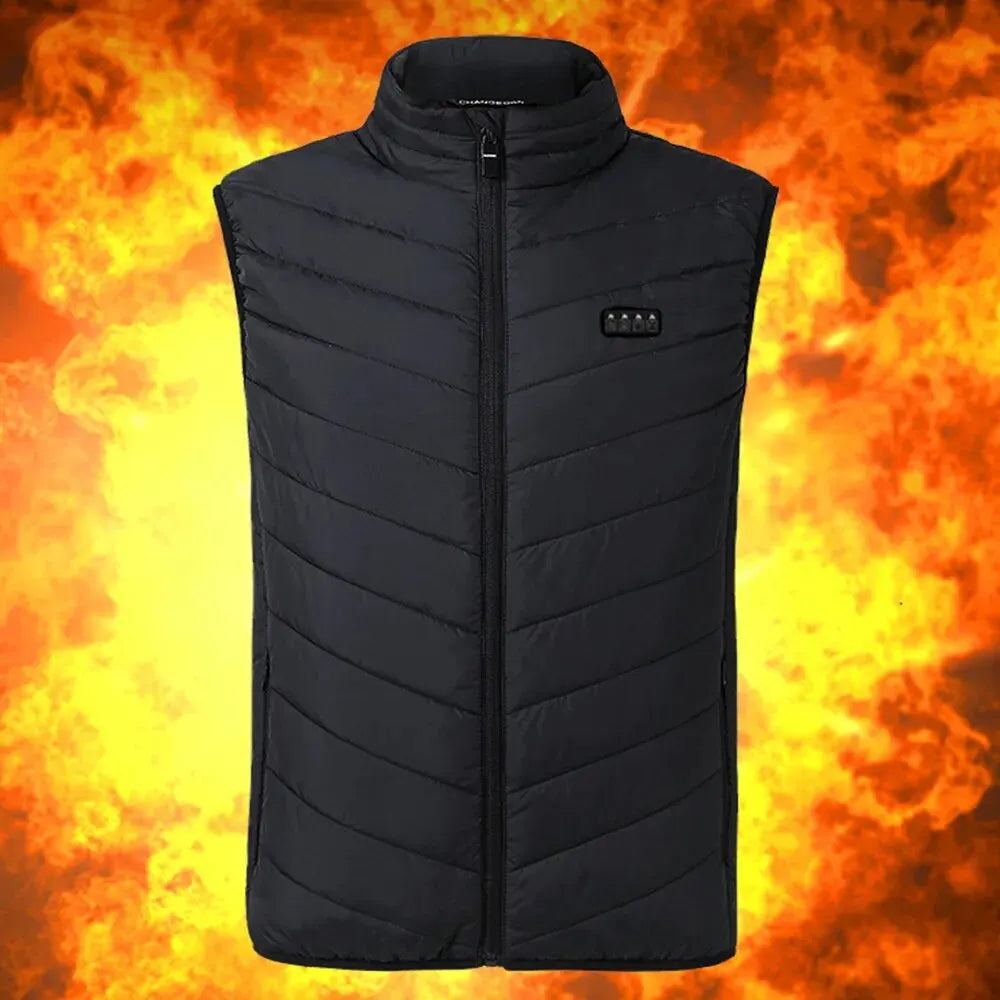 21 Heated Vest Winter Electric Heated Jackets Men Women Sportswear Heated Coat Coat Motorcycle USB Heating Jacket For Camping