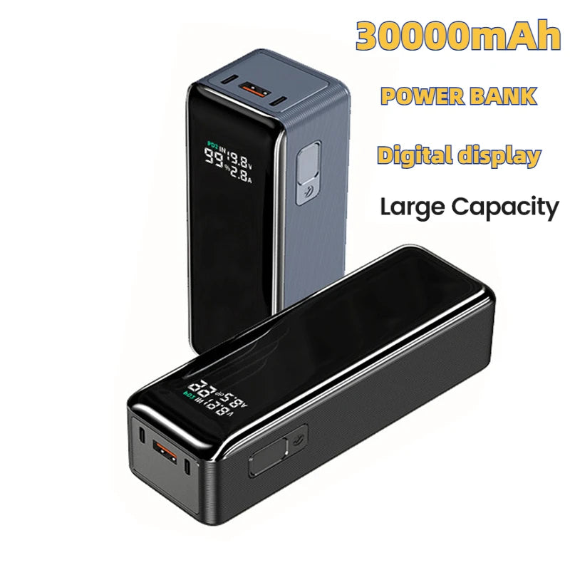 Large Capacity 100W Power Bank Portable 27000mAh Fast Charger External Spare Battery Powerful Powerbank For laptop iPhone Xiaomi