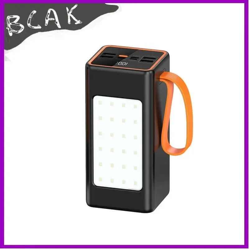 BCAK Style  500000mah 100000mah 200000mah 300000mah Upgraded Version Super power bank fast charge with LED Super Large Capacity