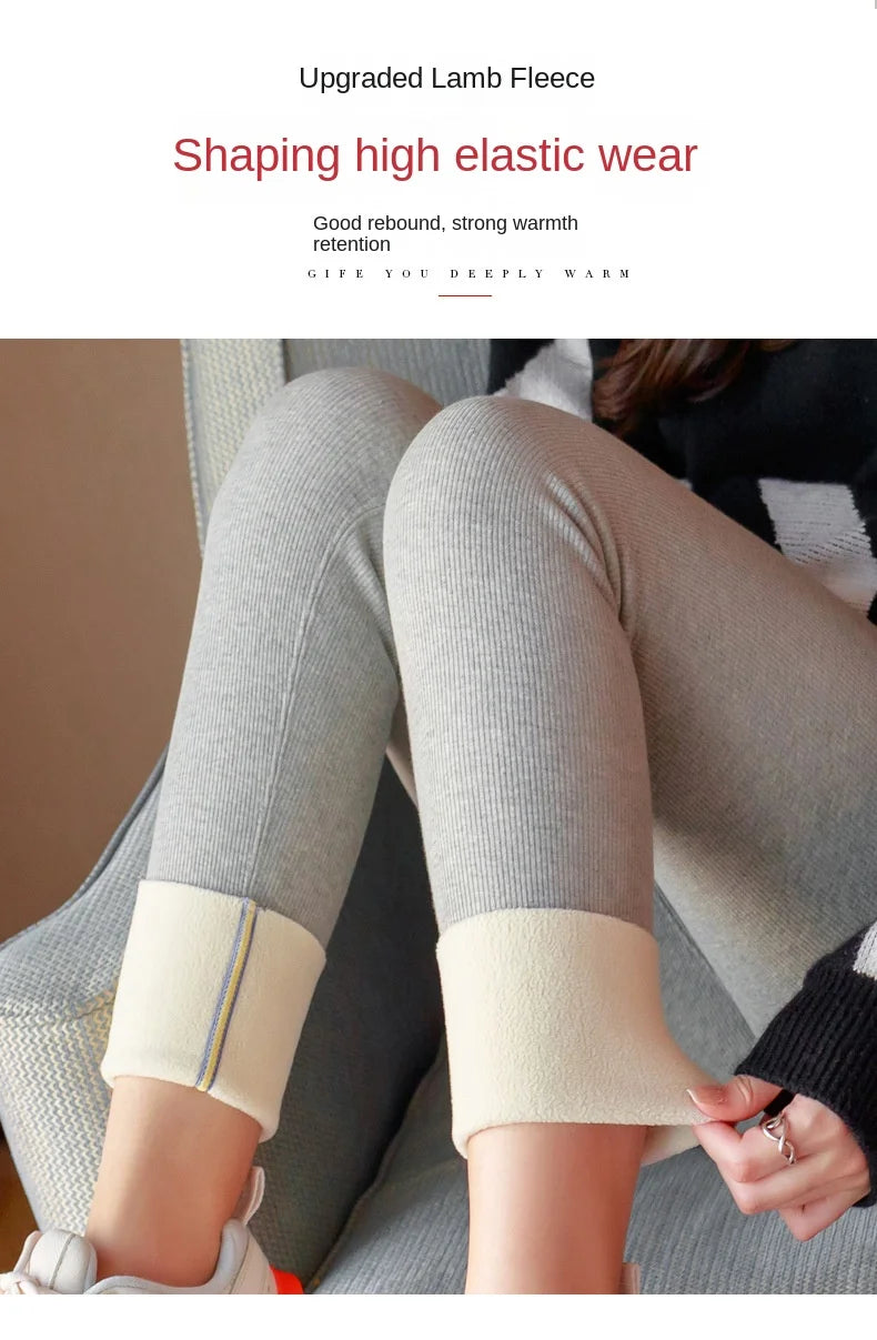 Winter Warm Leggings Women Sexy High Stretch Tight Leggings Casual High Waisted Thermal Pants Thick Leggings Sexy Girl  Fitness