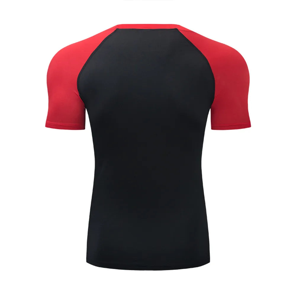 2026 Compression T Shirt Men Summer Sportswear Running T-shirt Elastic Quick Dry Sport Tops Tee Athletic Gym Workout Shirts Men