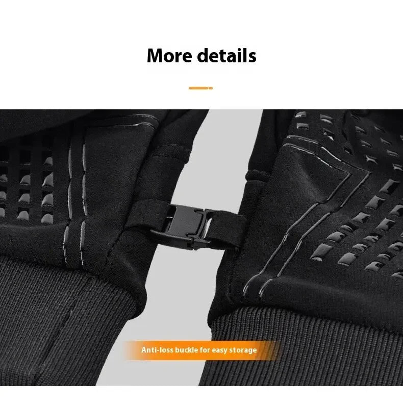 Thermal Touchscreen Cycling Gloves Windproof  Water-Resistant Winter Bike Gloves with Anti-Slip Grip