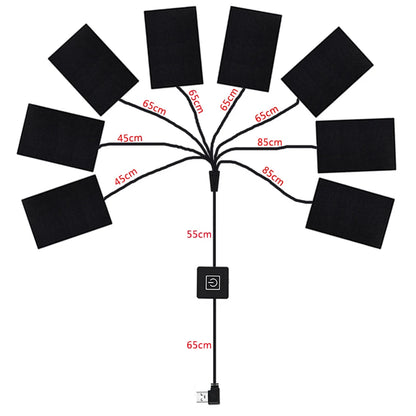 16 Areas Heated Vest USB Infrared Heating Vest Jacket Unisex Winter Electric Heated Vest Outdoor Sports Hiking Oversized M-4XL