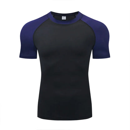 2026 Compression T Shirt Men Summer Sportswear Running T-shirt Elastic Quick Dry Sport Tops Tee Athletic Gym Workout Shirts Men