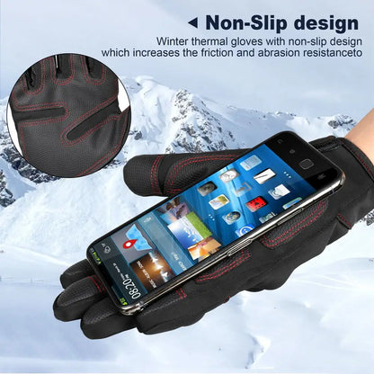 Touch Screen Winter Thermal Gloves Winter Sports Outdoor Hiking Camping Hunting Cycling Work Windproof Non-slip Protective Gear