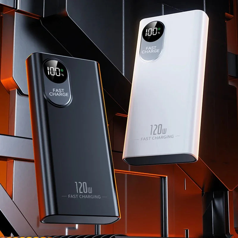 2026NEW Power Bank 500000mAh Large Capacity 120W Super Fast Charging With Portable Digital Display Supply For Various Phones