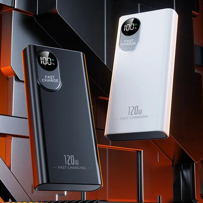 2026NEW Power Bank 500000mAh Large Capacity 120W Super Fast Charging With Portable Digital Display Supply For Various Phones