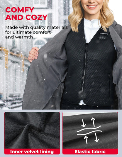 Heated Vest  for Men Women Winter thermal Inner Wear Keep Warm Electric Lightweight For Winter Outdoor Activities