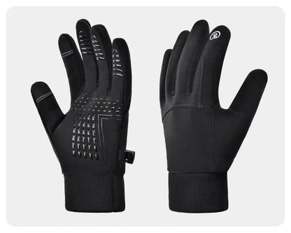 Thermal Touchscreen Cycling Gloves Windproof  Water-Resistant Winter Bike Gloves with Anti-Slip Grip