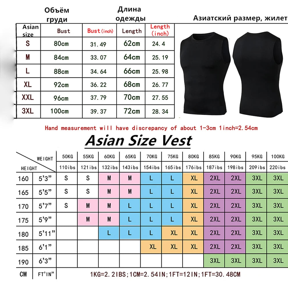 Compression Tank Top Men Gym Shirt Sleeveless Quick Dry Solid Sportswear Male Fitness Bodybuilding Vest Workout Muscle Top
