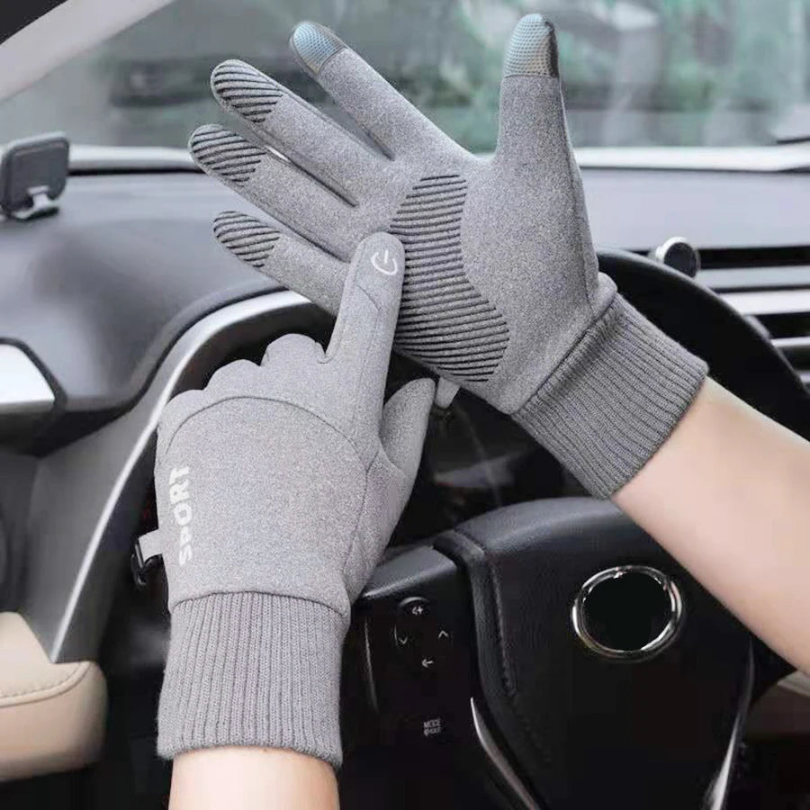 Touch Screen Waterproof Thermal Sport  Gloves Women Men Cycling Gloves ，Perfect for Running, Driving, Hiking, Walking, Working