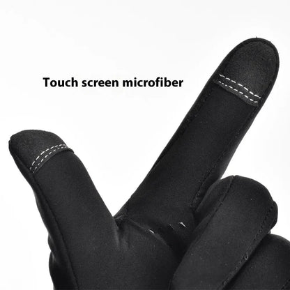 Thermal Touchscreen Cycling Gloves Windproof  Water-Resistant Winter Bike Gloves with Anti-Slip Grip