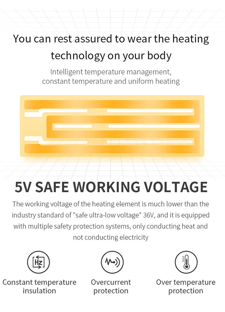 21 Heated Vest Electric Heated Jackets Men&