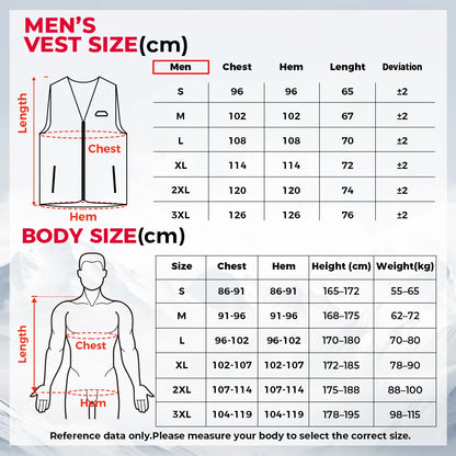 Heated Vest  for Men Women Winter thermal Inner Wear Keep Warm Electric Lightweight For Winter Outdoor Activities