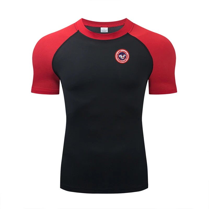 2026 Compression T Shirt Men Summer Sportswear Running T-shirt Elastic Quick Dry Sport Tops Tee Athletic Gym Workout Shirts Men