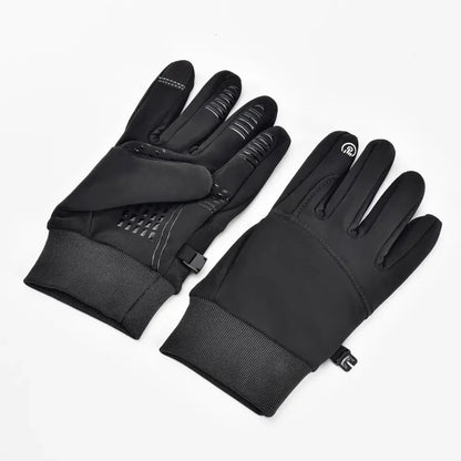 Thermal Touchscreen Cycling Gloves Windproof  Water-Resistant Winter Bike Gloves with Anti-Slip Grip
