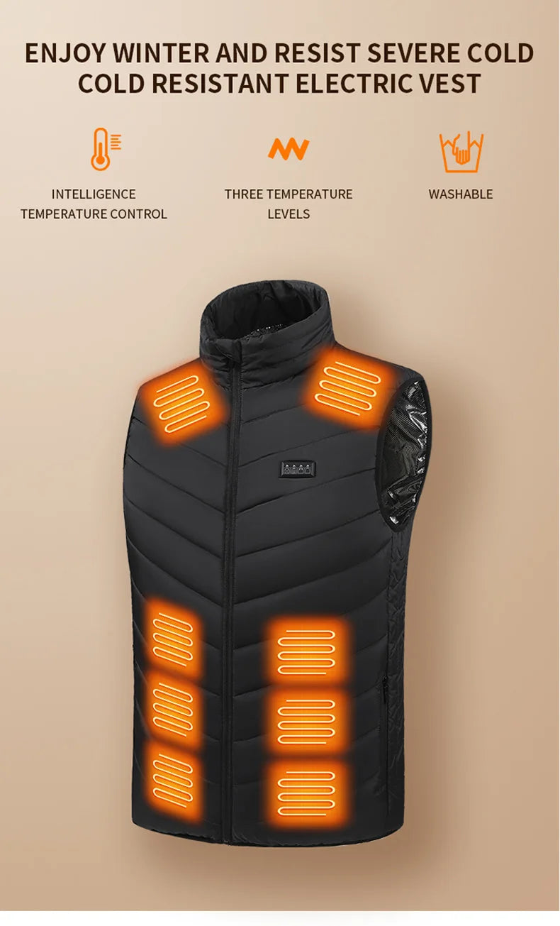 21 Heated Vest Electric Heated Jackets Men&